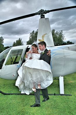 Wedding by Helicopter